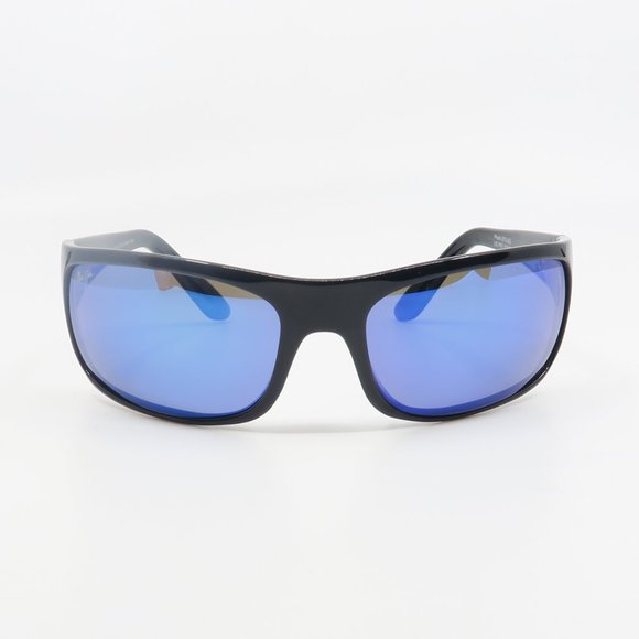 Maui Jim Other - MJ 202-02 65mm Maui Jim New PEAHI Black/ Blue Mirrored Sunglasses Pre-Owned